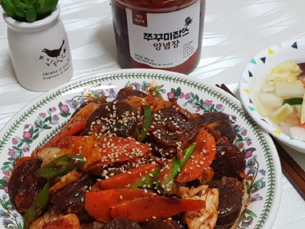 [업소용 대용량 3kg ] 만능양념장 볶음밥 제육볶음 닭갈비 순대볶음 쭈꾸미볶음 낙지볶음 쭈꾸미양념 쭈꾸미볶음양념 양념장 : 쭈꾸미잡스