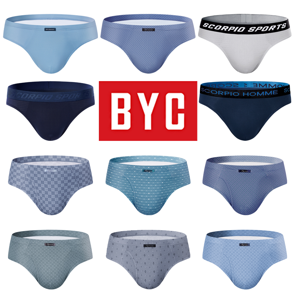 BYC 제임스딘 남자 삼각 팬티 순면 기능성 속옷 3매입 세트 : 언더하우스
