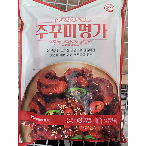 주꾸미명가 주꾸미볶음 1.26kg(420gx3팩) : jini market