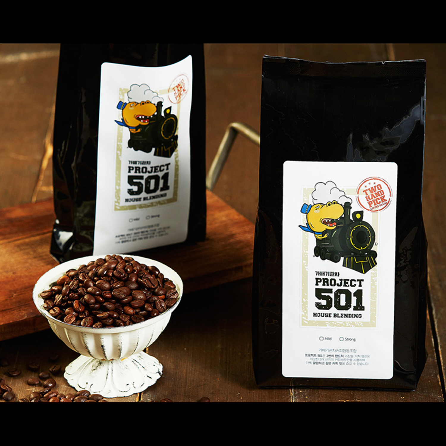 가배 Project 원두 501 마일드 500g x 2ea 당일로스팅 [강릉엔커피] : 가배기관차커피협동조합