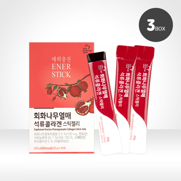 TMS시너지케어 회화나무열매 석류콜라겐 스틱젤리 (3BOX 30포입) : 구구아이샵