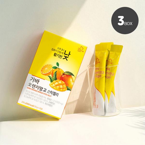 TMS시너지케어 가바 오렌지망고 스틱젤리 (3BOX 30포입) : 구구아이샵
