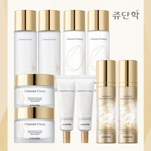 한국화장품 쥬단학 천삼 기초세트 완벽더블구성 : SKINABLE
