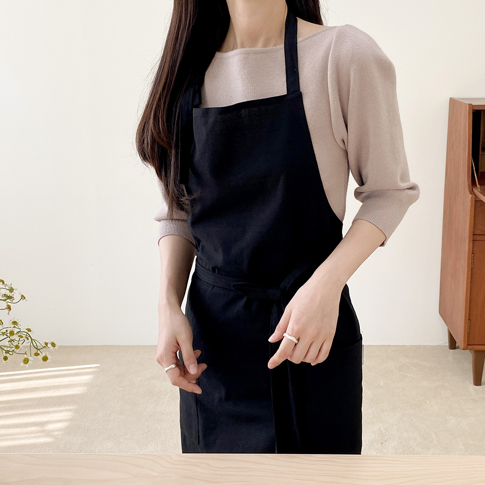 한스데이 롱 무지 플로리스트 카페 앞치마 : 한스데이