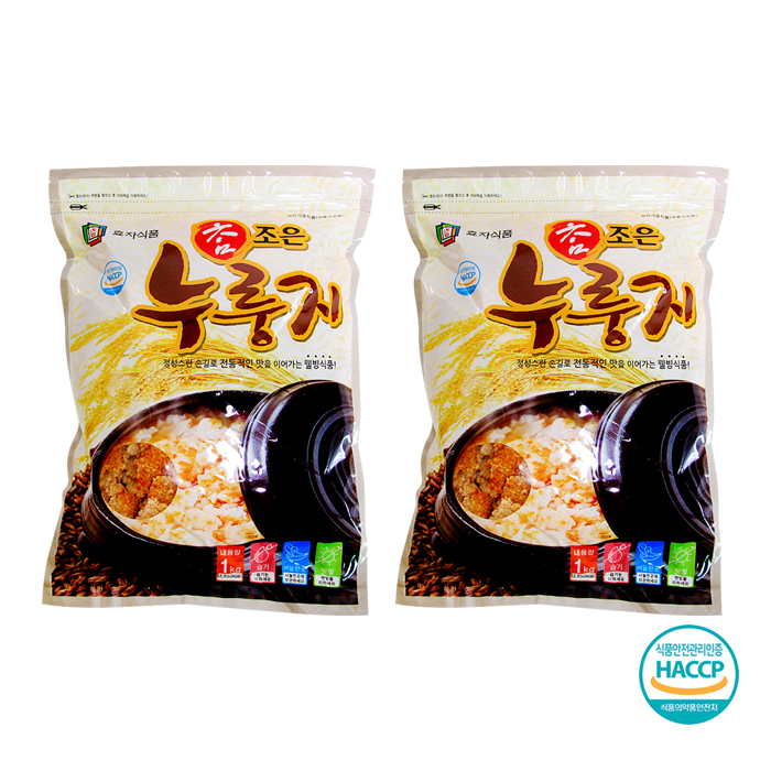 효자식품 참조은 우리쌀 누룽지 1kg x2개 2kg (식사대용) : 티타임고려