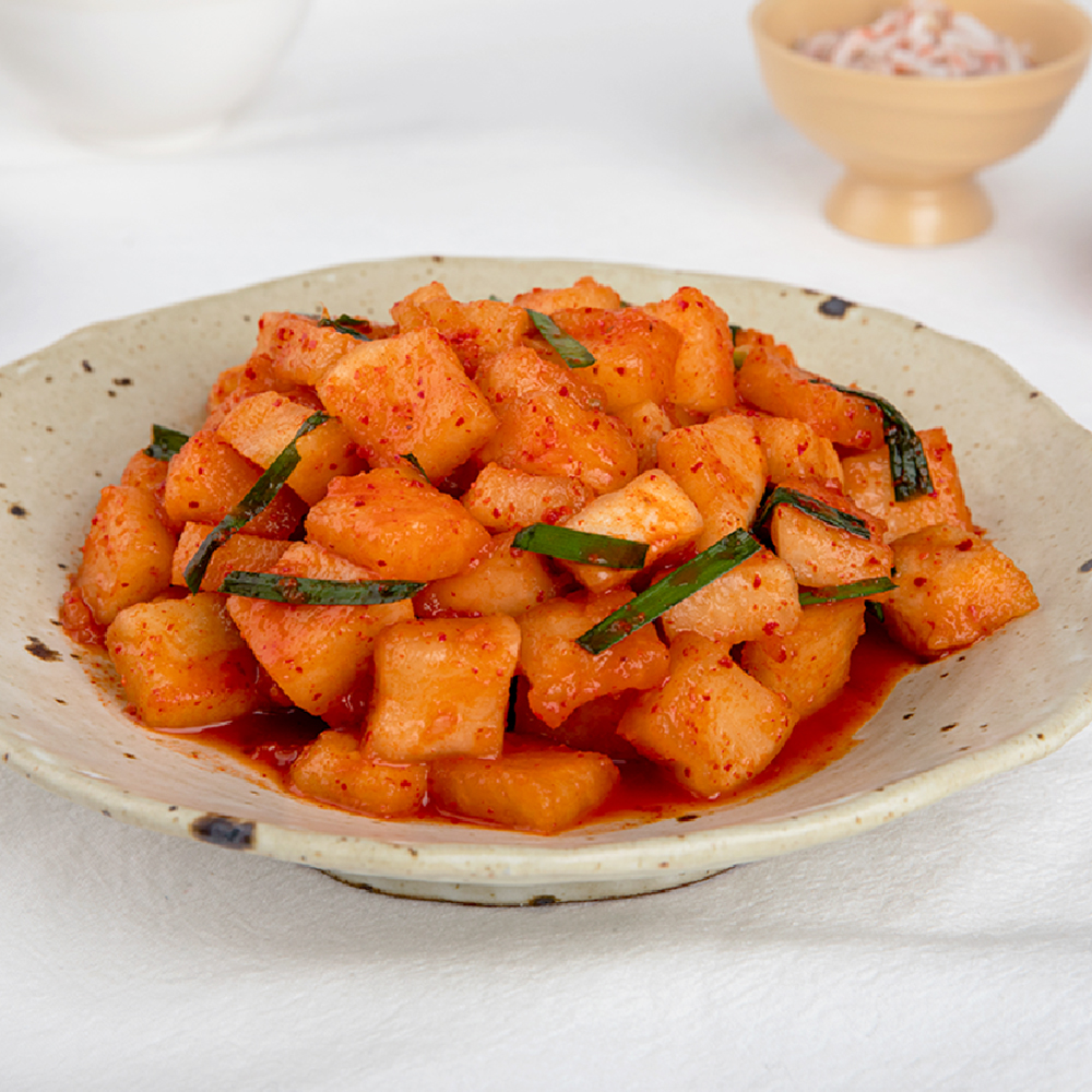 당일제조 100% 우리 농산물 아삭한 전라도 맛있는 깍두기 1kg : 우먼키친