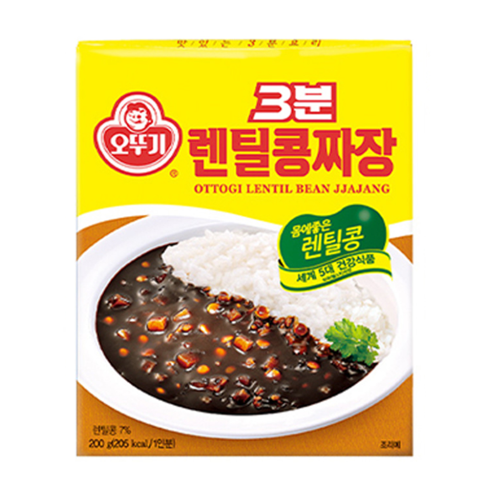 오뚜기 3분 렌틸콩짜장 200g : 오뚜기mall