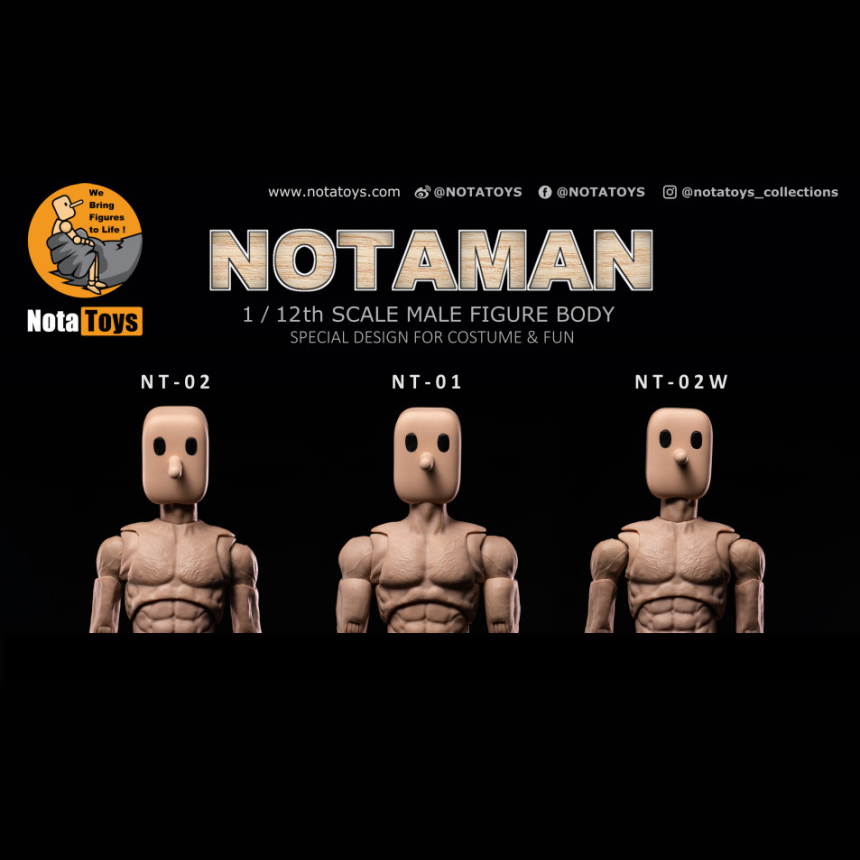 NOTA STUDIO NOTAMAN 노타 스튜디오 노타맨 6인치 피규어 남성 바디 1/12 : 메리바이