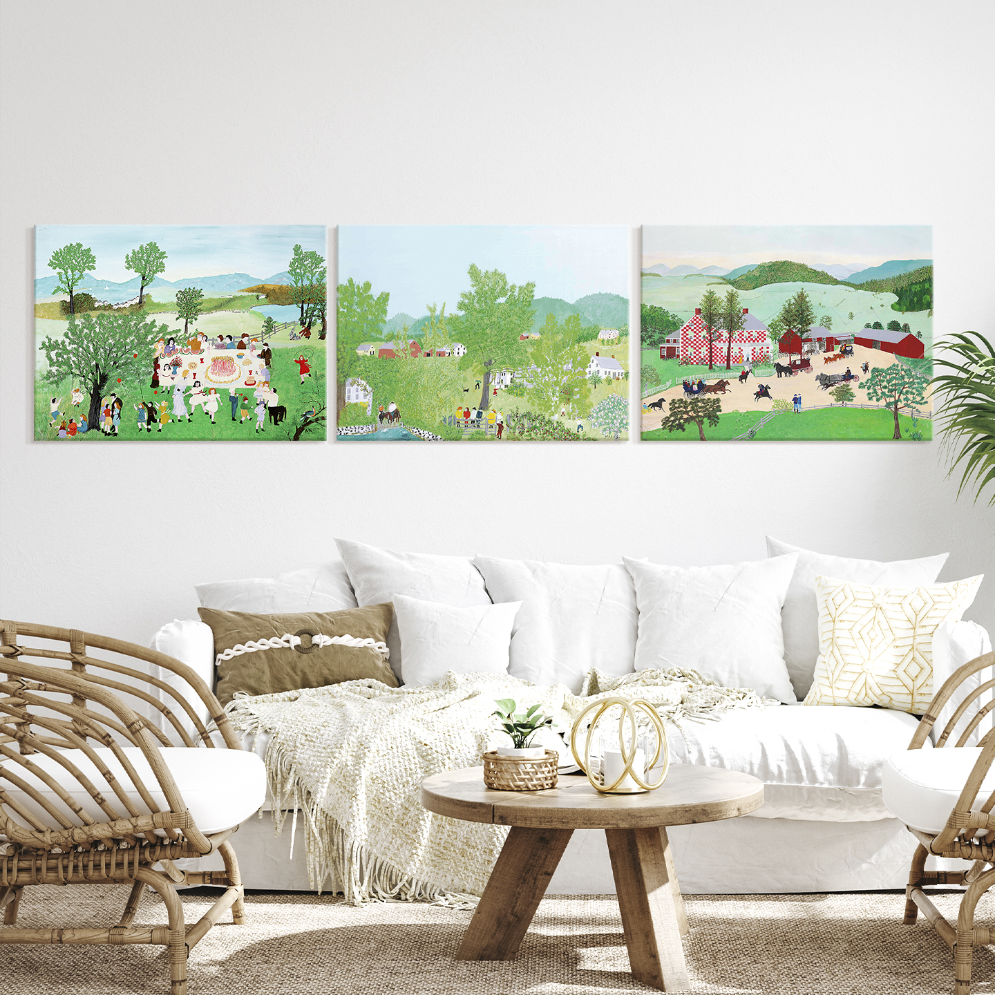 1 GM-봄철 P/A 포스터 종이 A4(29.7 x 21cm) 그랜마 모지스 명화 : 더 아트컴퍼니