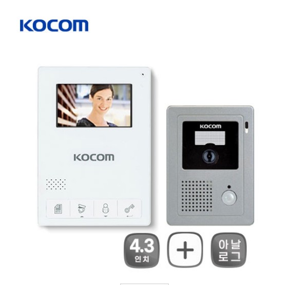 코콤 비디오폰 (KCV-434/ KC-C60) 카메라 포함 : 제이제이 시스템