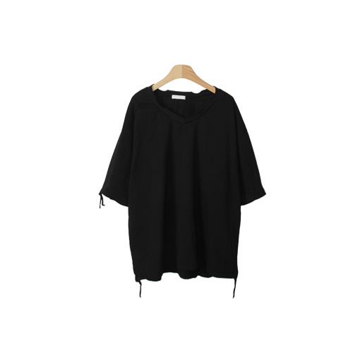 빈티지 브이넥 반팔 티셔츠 21R0159G5 : lalaon