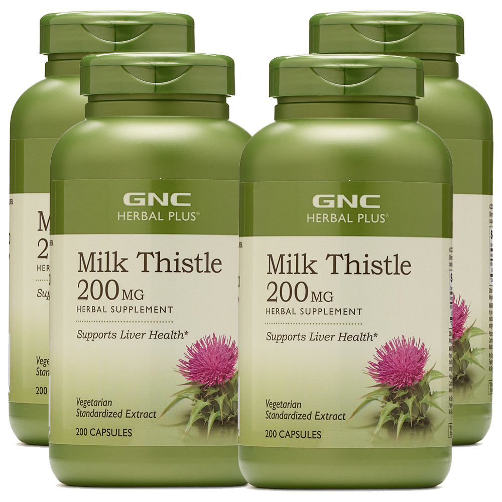 GNC 밀크씨슬 200 mg 200정 4개세트 지앤씨 허벌플러스 : 나로통상