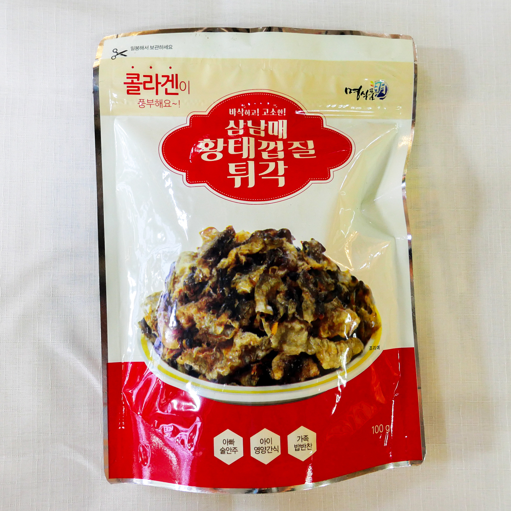 [양산시 배달] 담백한 황태껍질튀각 1봉지 [양산번영회 김대감김구이] : 동네시장 장보기