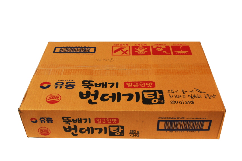 유동 번데기탕 얼큰한맛 280g (24개입) 1box : 세진식자재마트