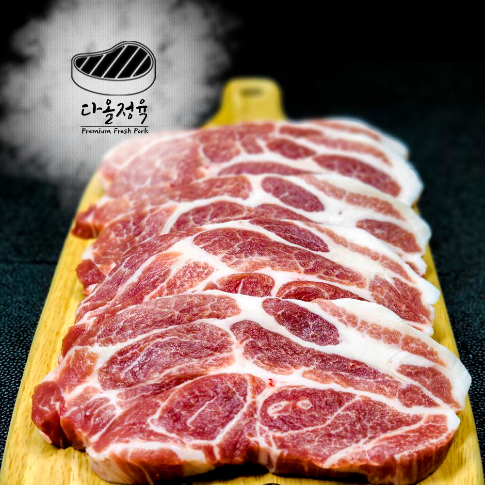 다올정육 초신선 한돈 목살 500g 온라인정육점 찹스테이크  김치찜 에어프라이어 요리 : 다올정육