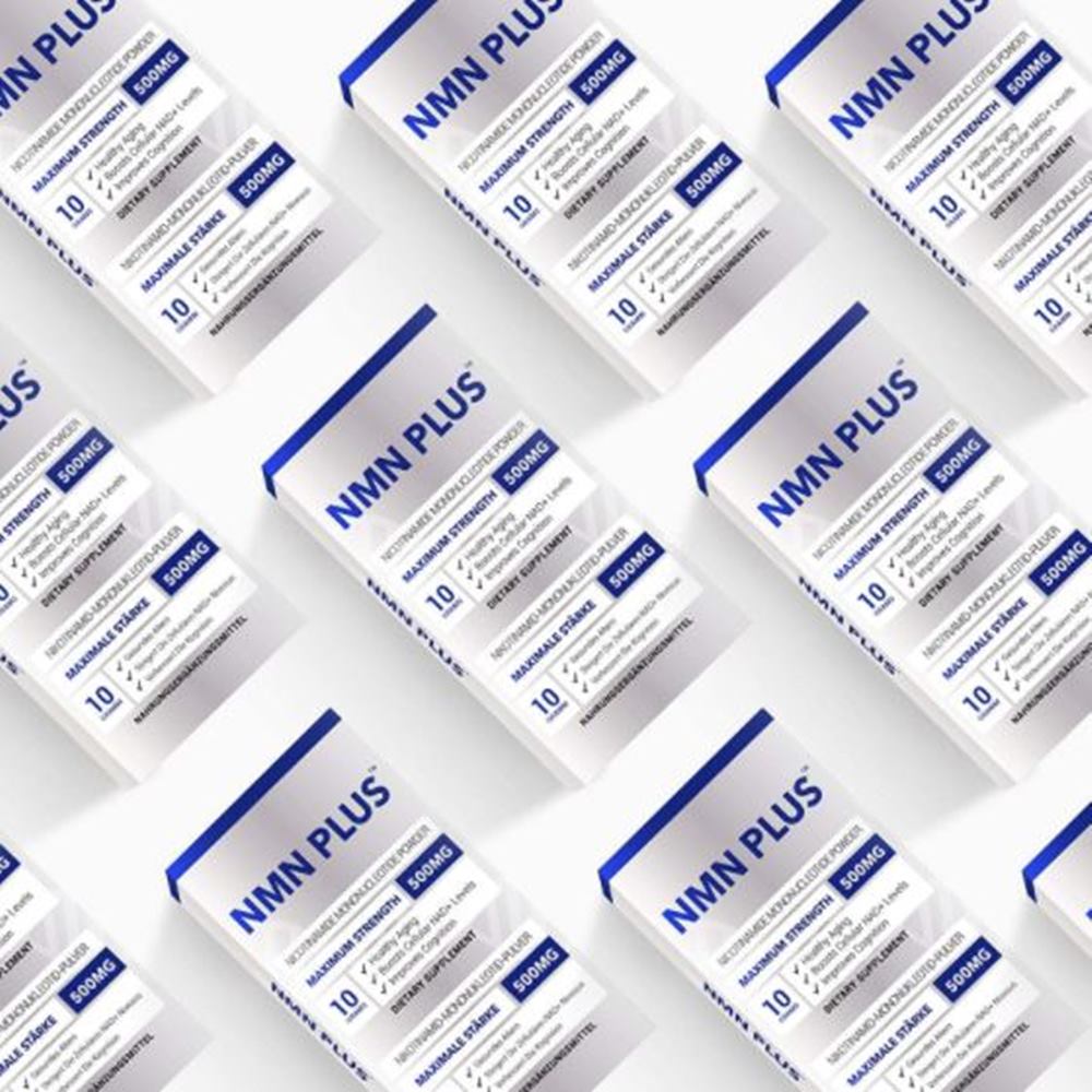 비건 NMN PLUS 500mg pure퓨어 NMN 분말 10g x4팩 개별포장 : 팡팡엔젤