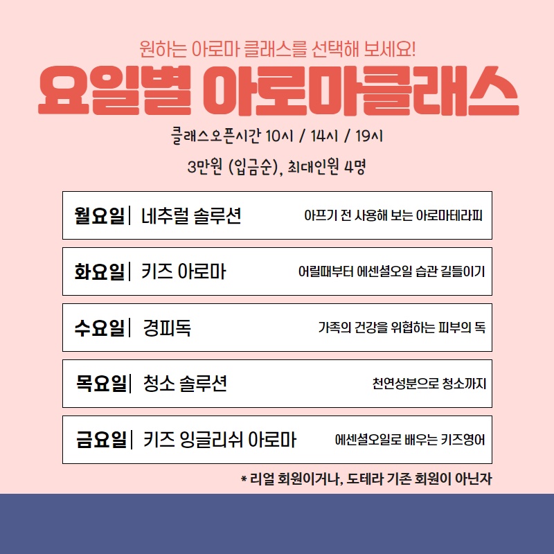 요일별 취미생활 아로마 이론/diy : 리얼아로마