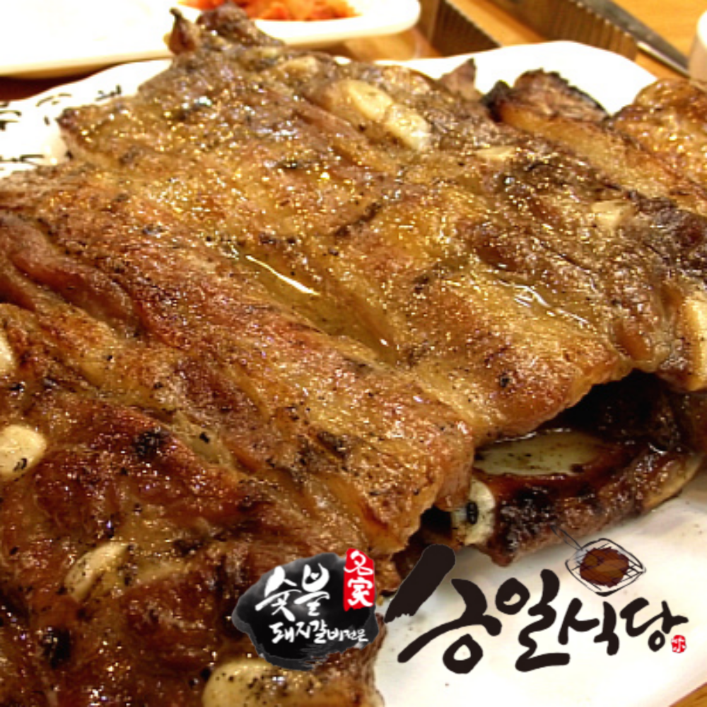 승일식당 담양 숯불갈비 돼지갈비 맛집 석갈비 참숯 양념갈비 갈비삼겹 캠핑용 가정용 선물용 : 지혀니닷mall