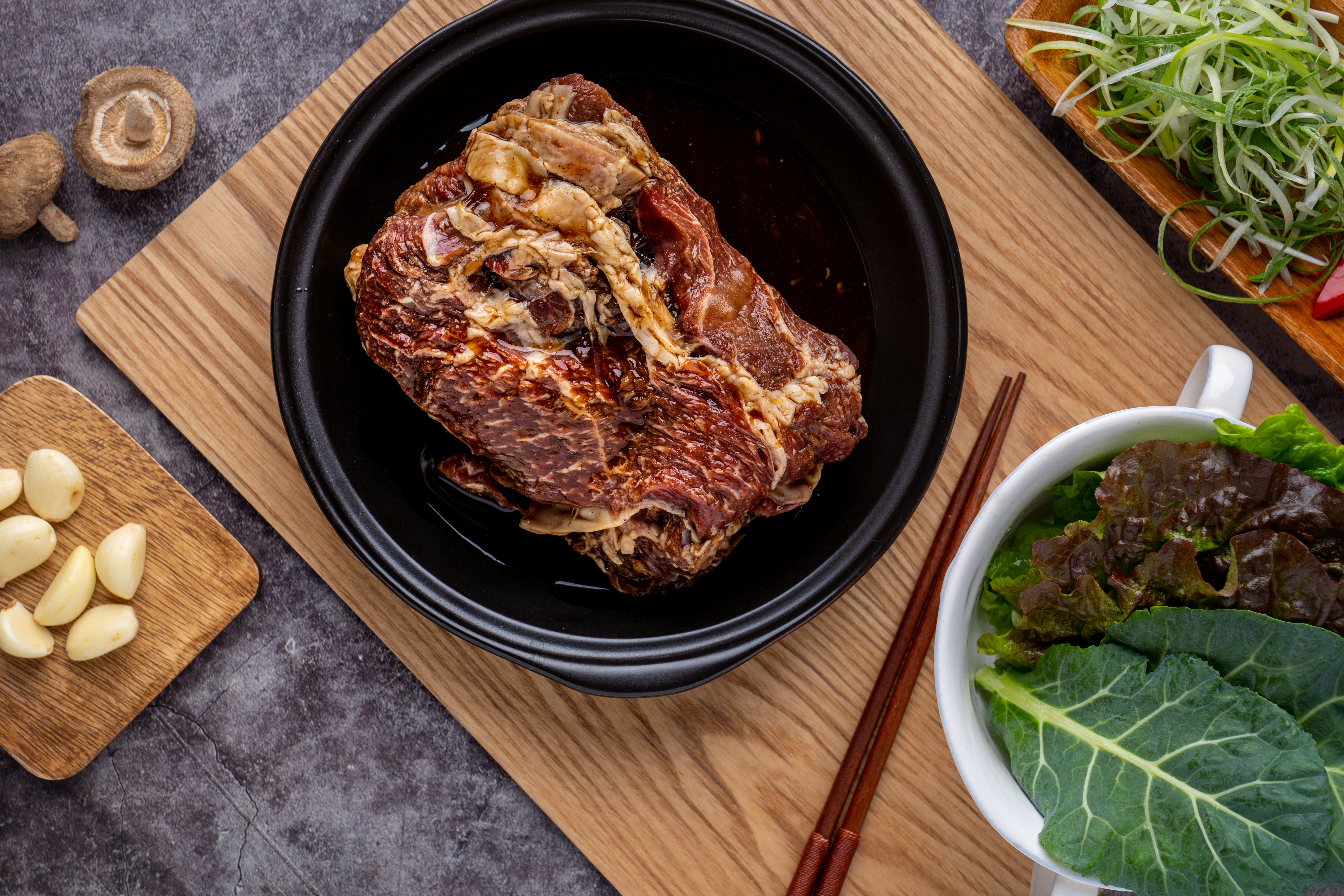 목심불고기 600g 암소한우 [1+등급} 표고한우 : 표고한우