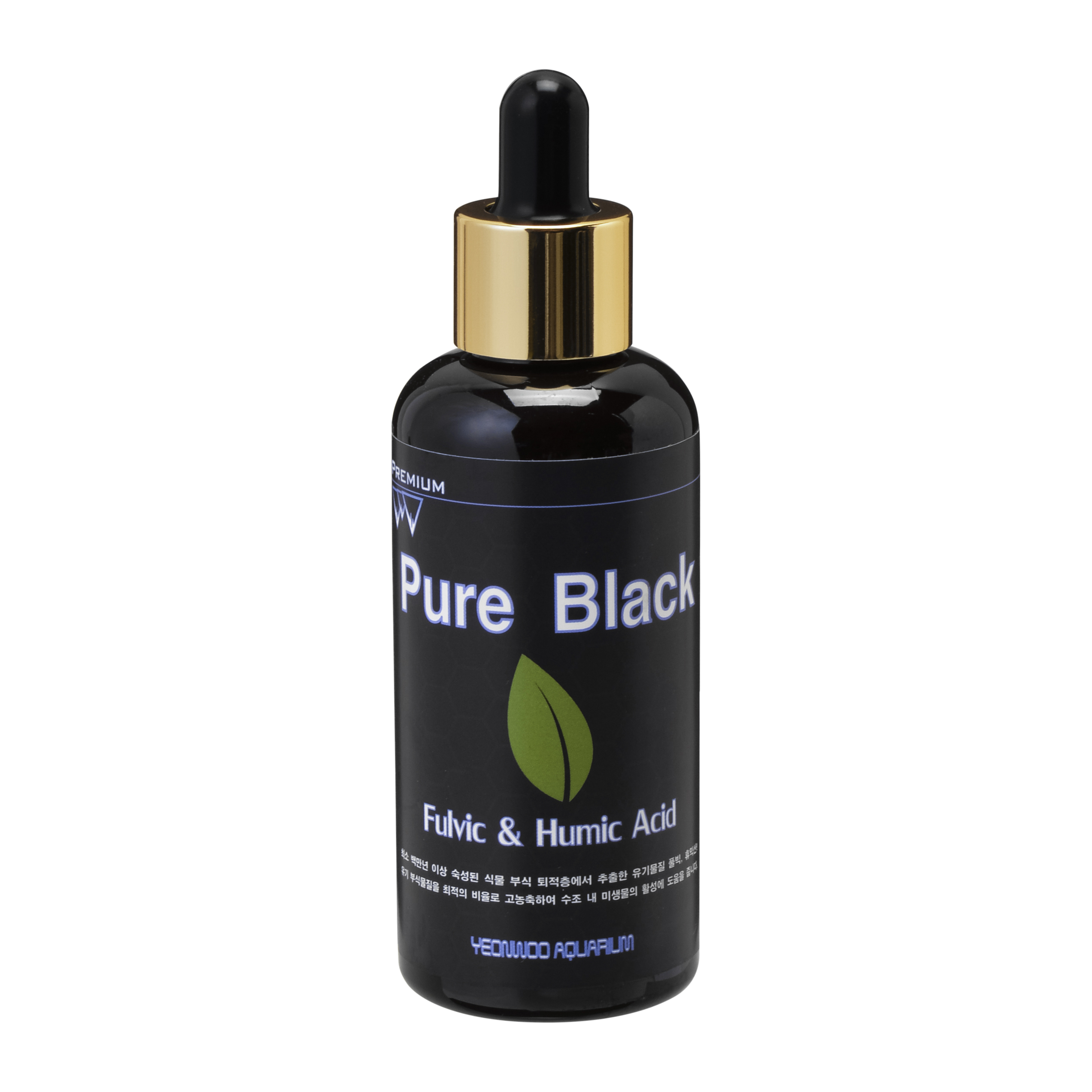 Pure Black 100ml 고농축 휴믹산 풀빅산 함유 미생물 활성제 (박테리아 활성제) : 연우아쿠아 Pure