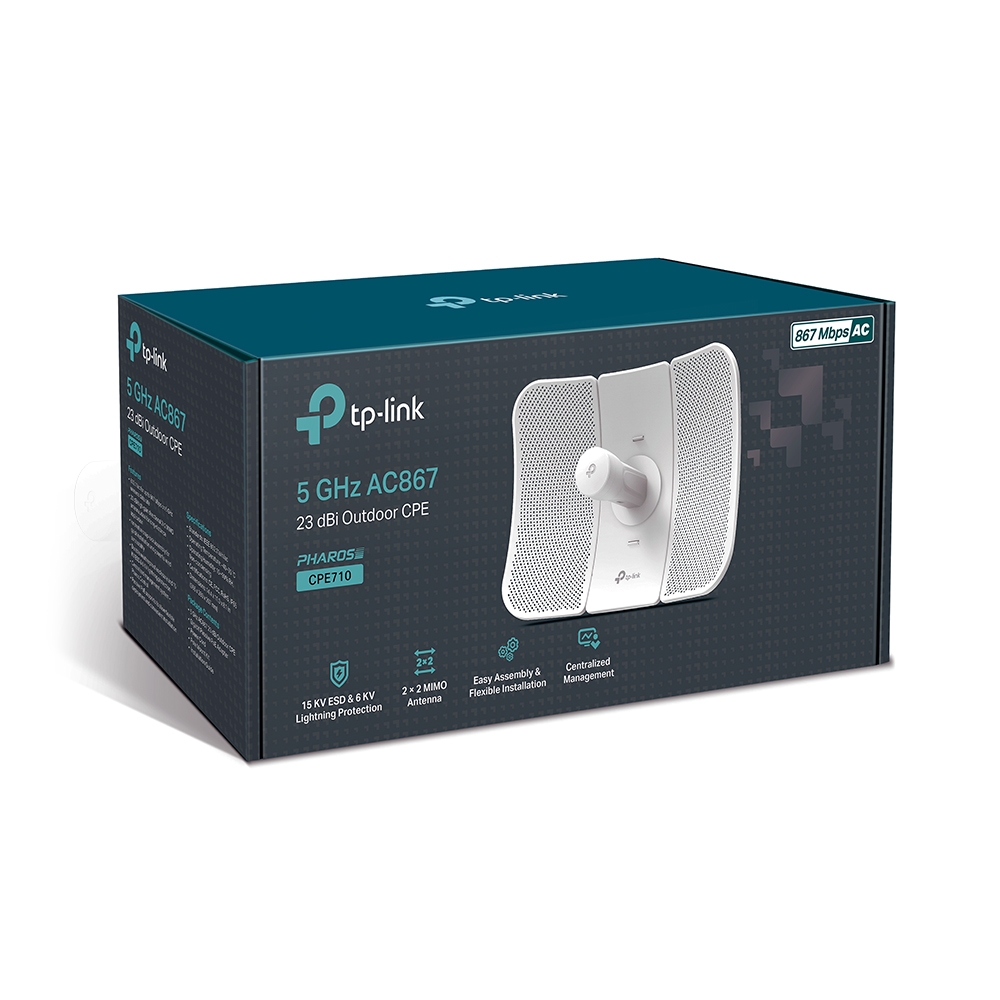 티피링크 CPE710 4대 무선AP 실외용 30Km 와이파이 증폭기 24V PoE 어댑터 : 세이프네트워크