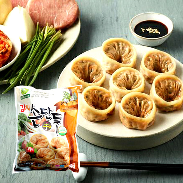 엄지식품 김치손만두 1.4kg x 6개입 : 신일푸드팜