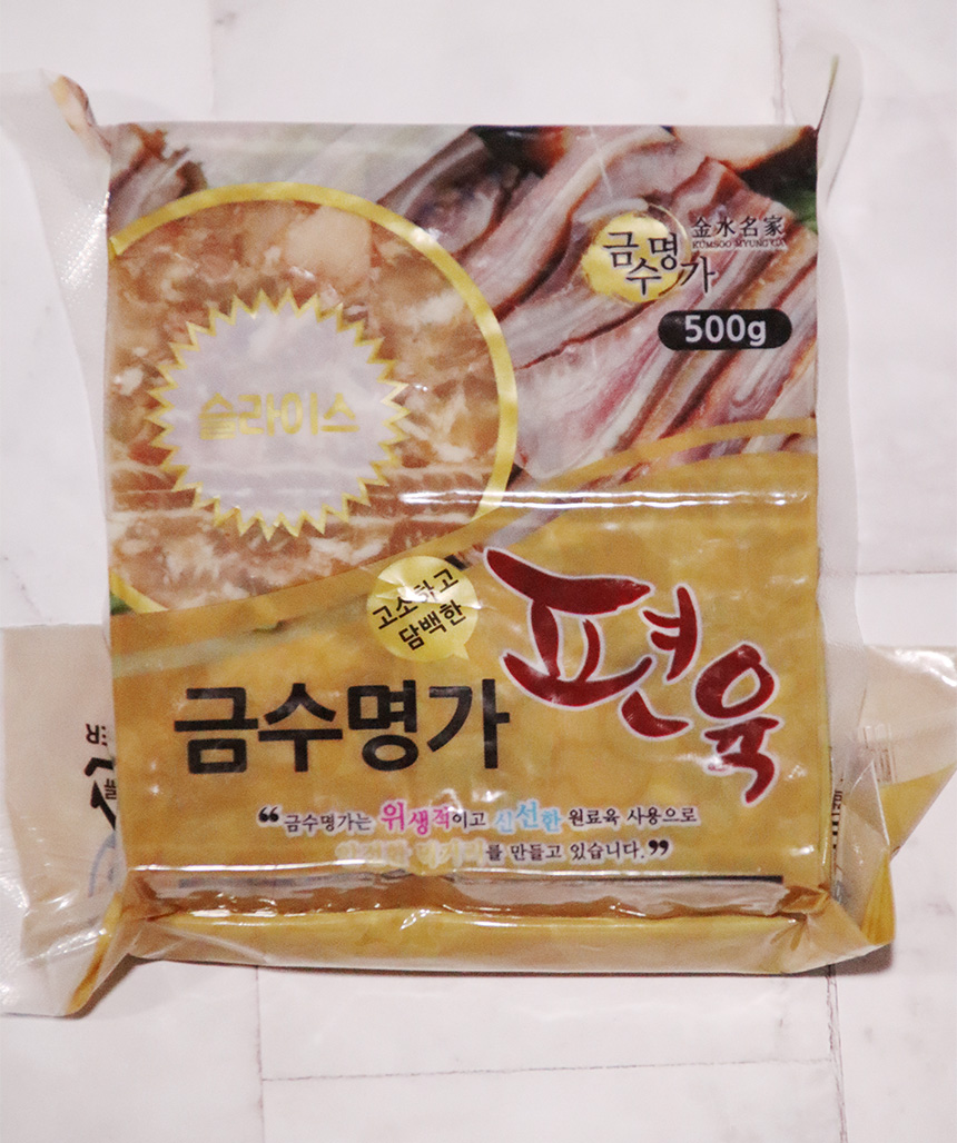 금수명가 돼지머리 편육 슬라이스 머리고기 500g 소스제공 : 뭐먹지MMG