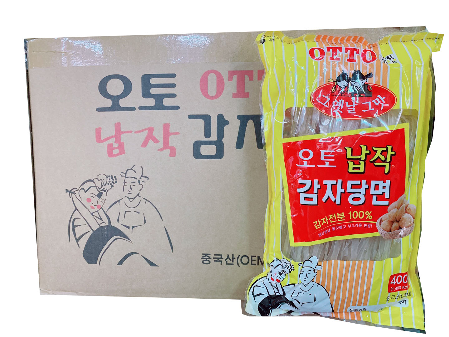 다원중국식품 오토납작감자당면 당면 한박스(400g 35개) : 다원중국식품