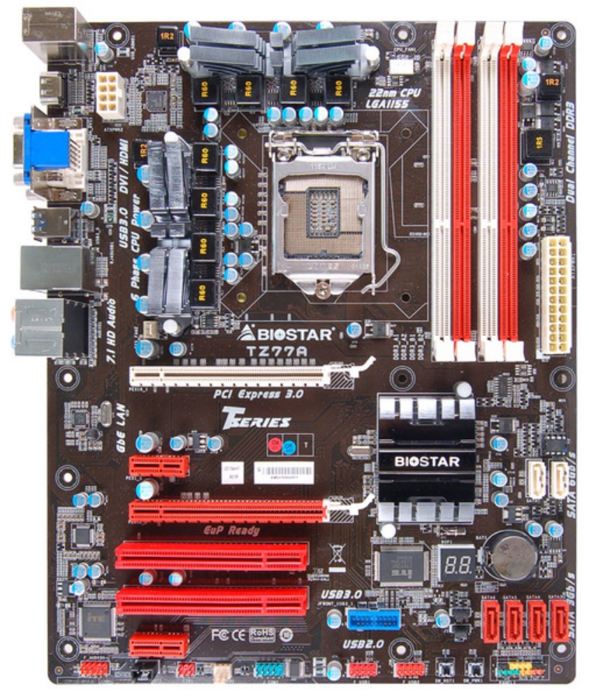 BIOSTAR TZ77A LGA1155 : 제로원텍