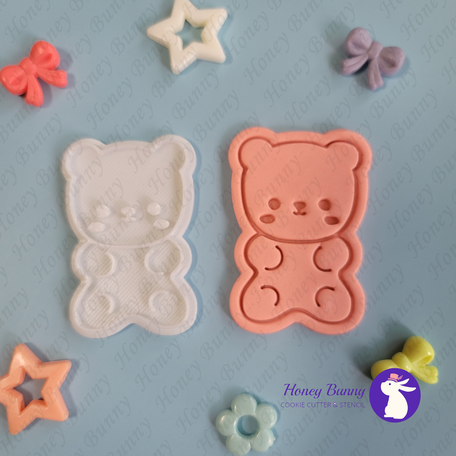 곰 젤리 쿠키커터 (A) 4.4 x 6.4 cm : 허니버니쿠키커터