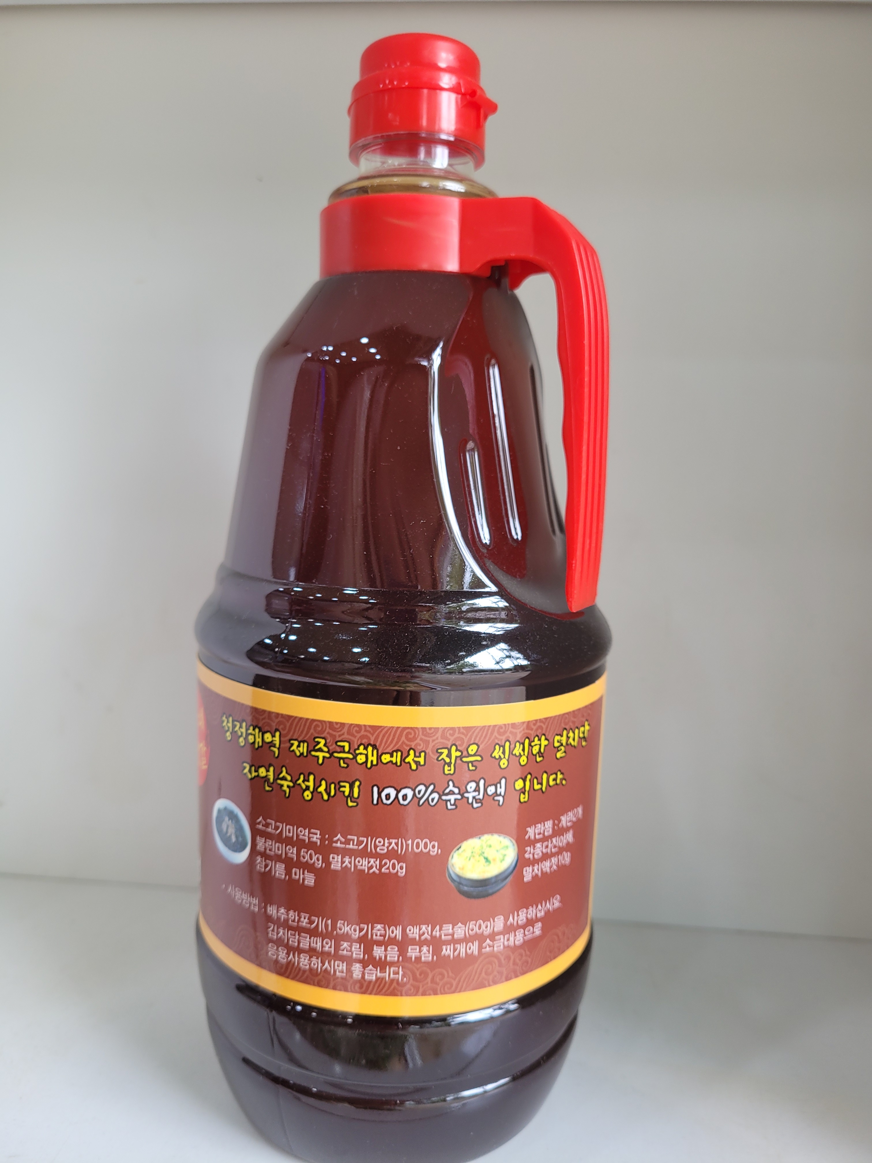 멸치액젓 추자도 액젓 만능간장 안가네 젓갈 1kg, 2.2kg : 덕일젓갈