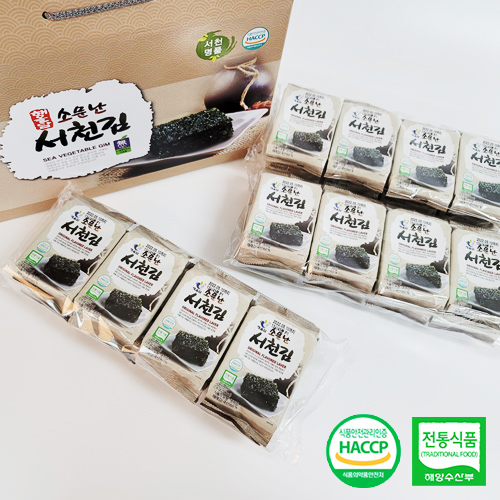 소문난 서천김 도시락4gX24봉 / 재래김 도시락 김자반 집반찬 김밥 : 서천가득몰