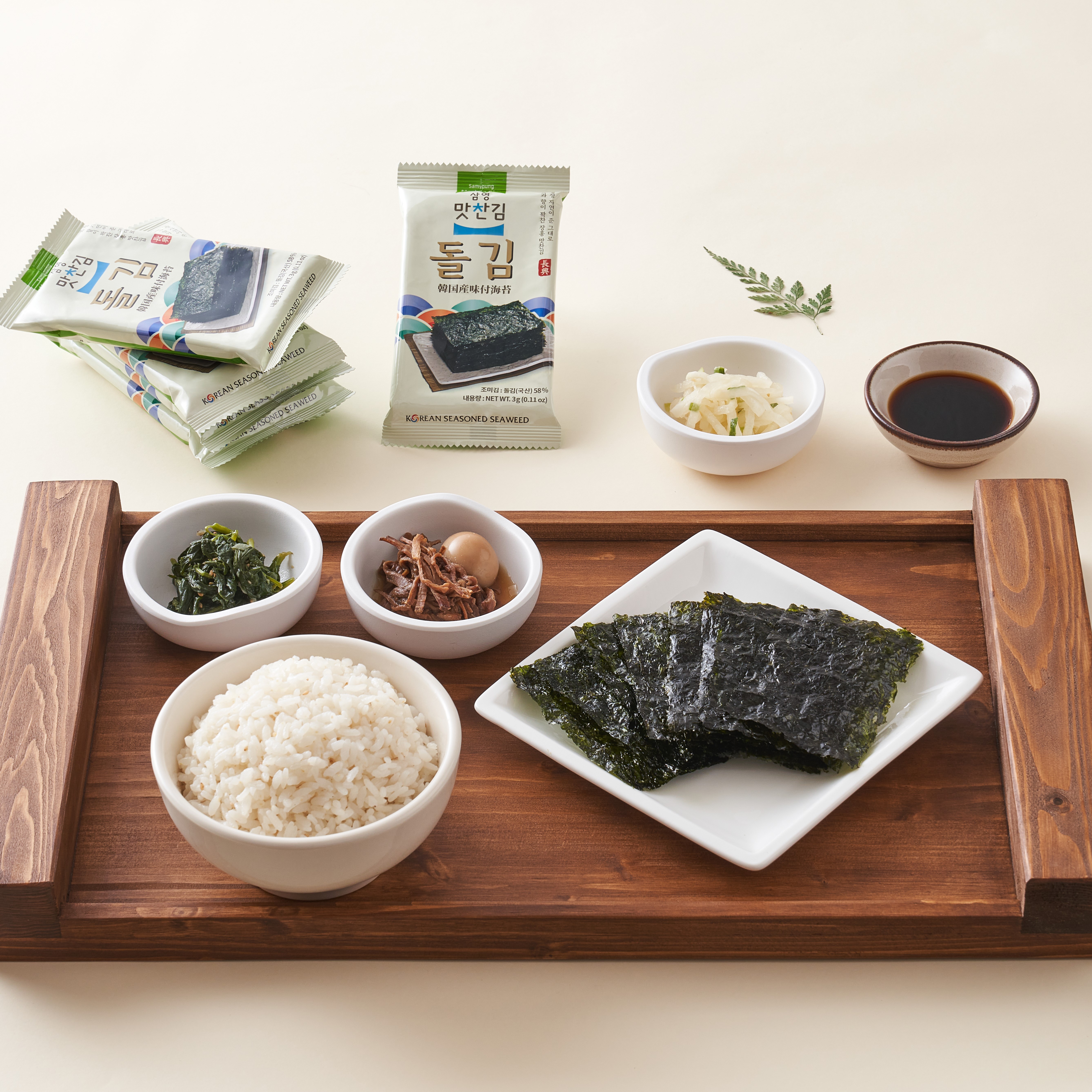 삼영맛찬김 돌김 미니도시락김 3g x 8봉 (총8개입) : 삼영비앤에프