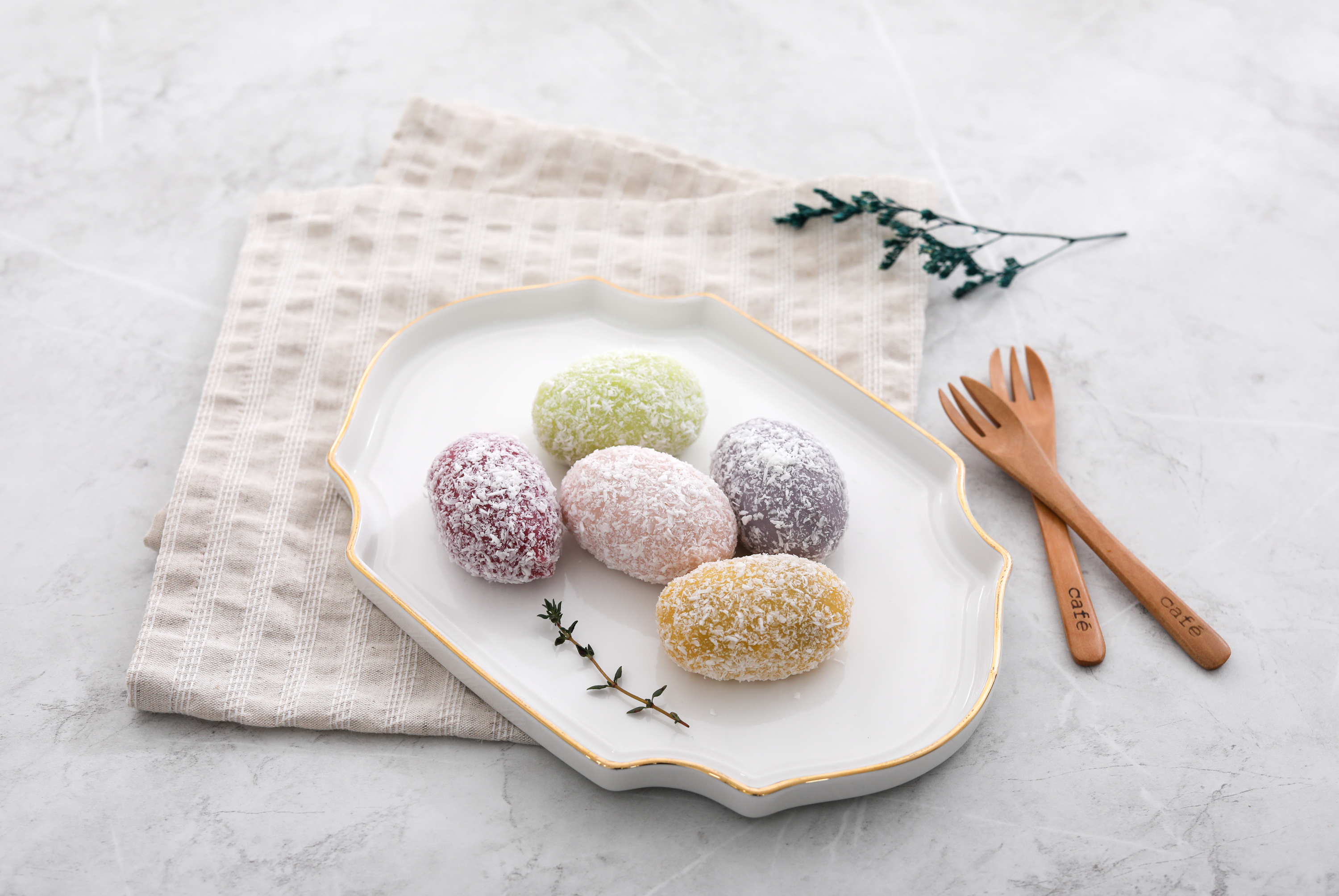 다원웰푸드 코코넛 팥떡 (500g) : 다원웰푸드