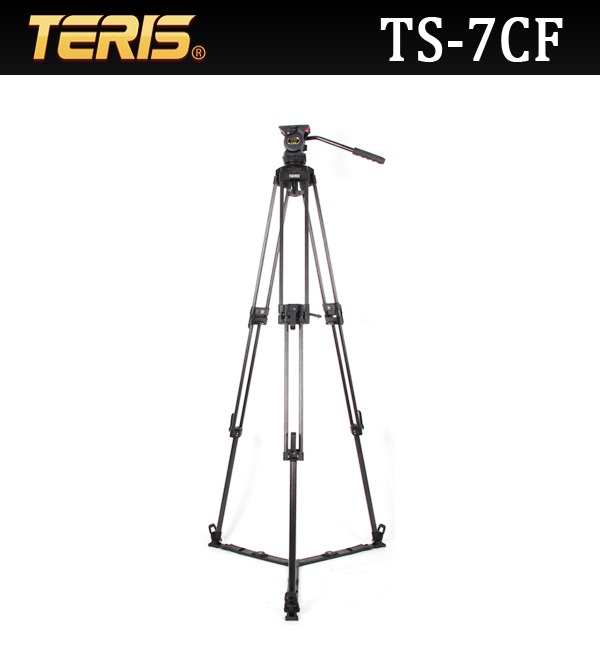 TERIS 테리스카본유압식방송장비삼각대 TS-7CF  / 7kg지지 : 부원디지탈