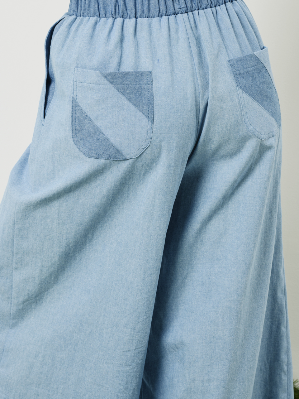 [랄모드] 스카이 데님 와이드 팬츠 /  SKY DENIM WIDE PANTS : 랄모드