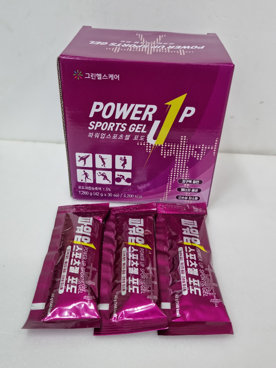 파워업 스포츠젤 포도맛 42gx30ea : 그린헬스케어