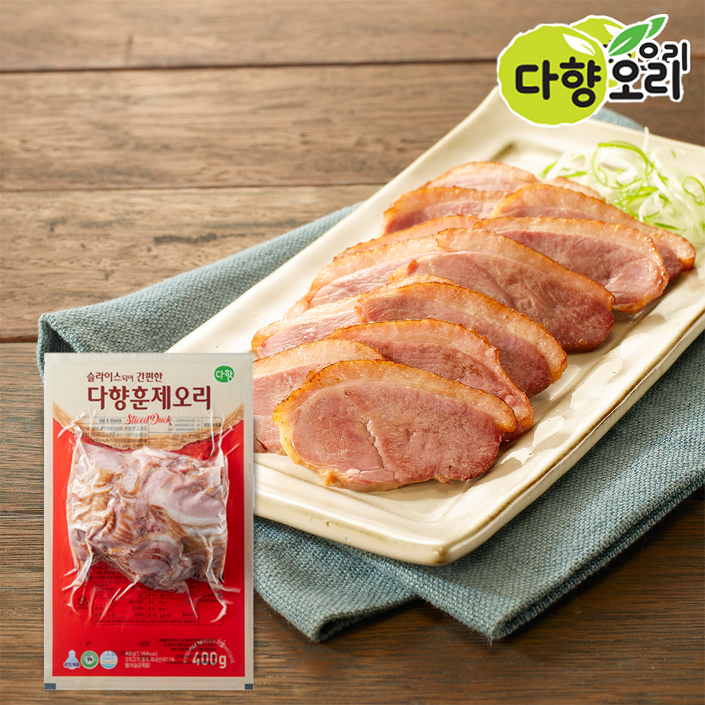 다향 오리 슬라이스 훈제 오리고기 400g : 청년식품관