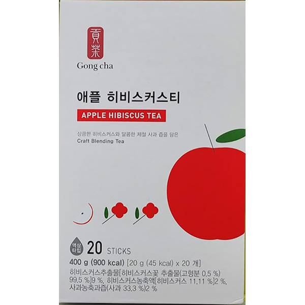 Gong cha 공차 애플 히비스커스티 400g(20gx20개입) : jini market