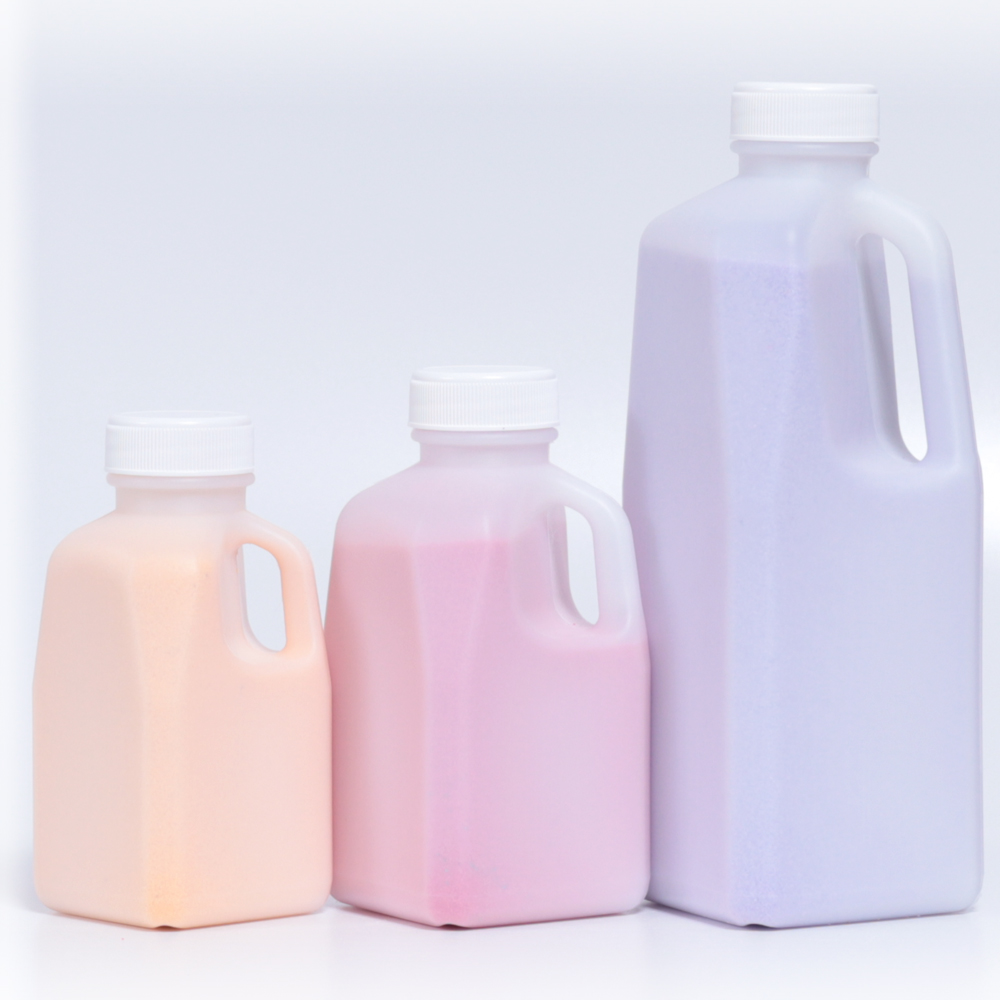 월드 사각 딸기 우유통 350-1000ml 페트병 주스통 쥬스통 손잡이 생수통 더치커피병 : 드림패키지