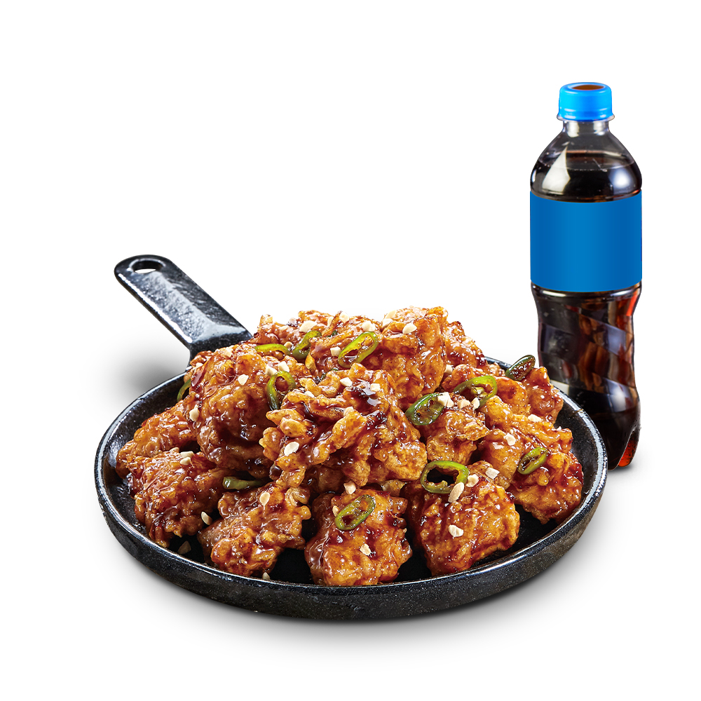 [장모님치킨] 순살 강정 치킨+콜라 500ml : 슈퍼콘