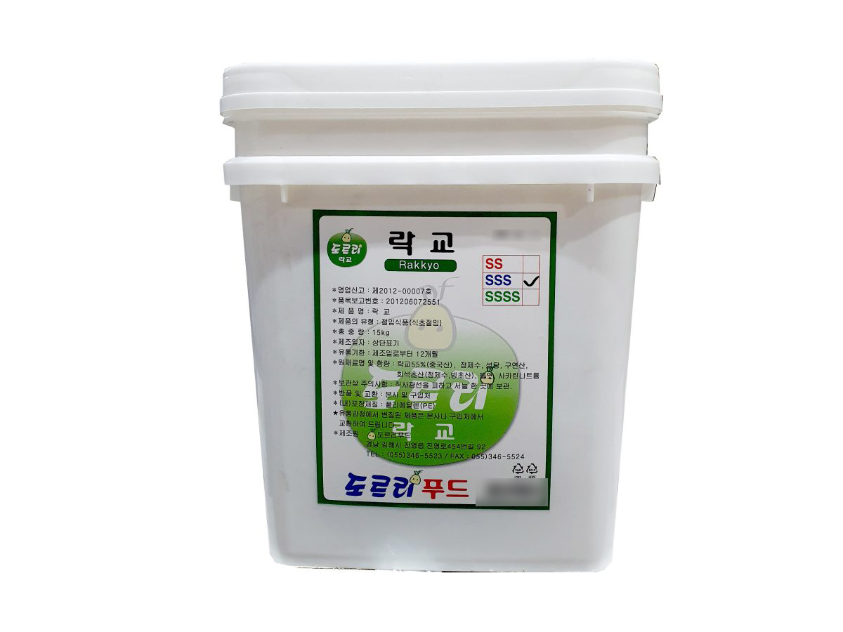 도르리 락교(3S)15kg 대용량 업소용 : 푸드엔마트