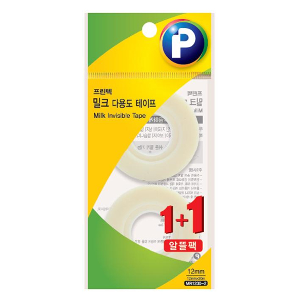 프린텍 밀크 다용도 테이프 리필2EA 12x30m MR1230-2 : 오피스아이