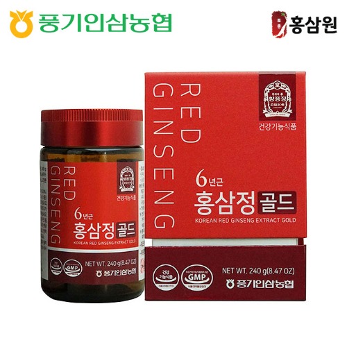 6년근 홍삼정 골드 240g 풍기인삼농협 : 토종홍삼원스토어