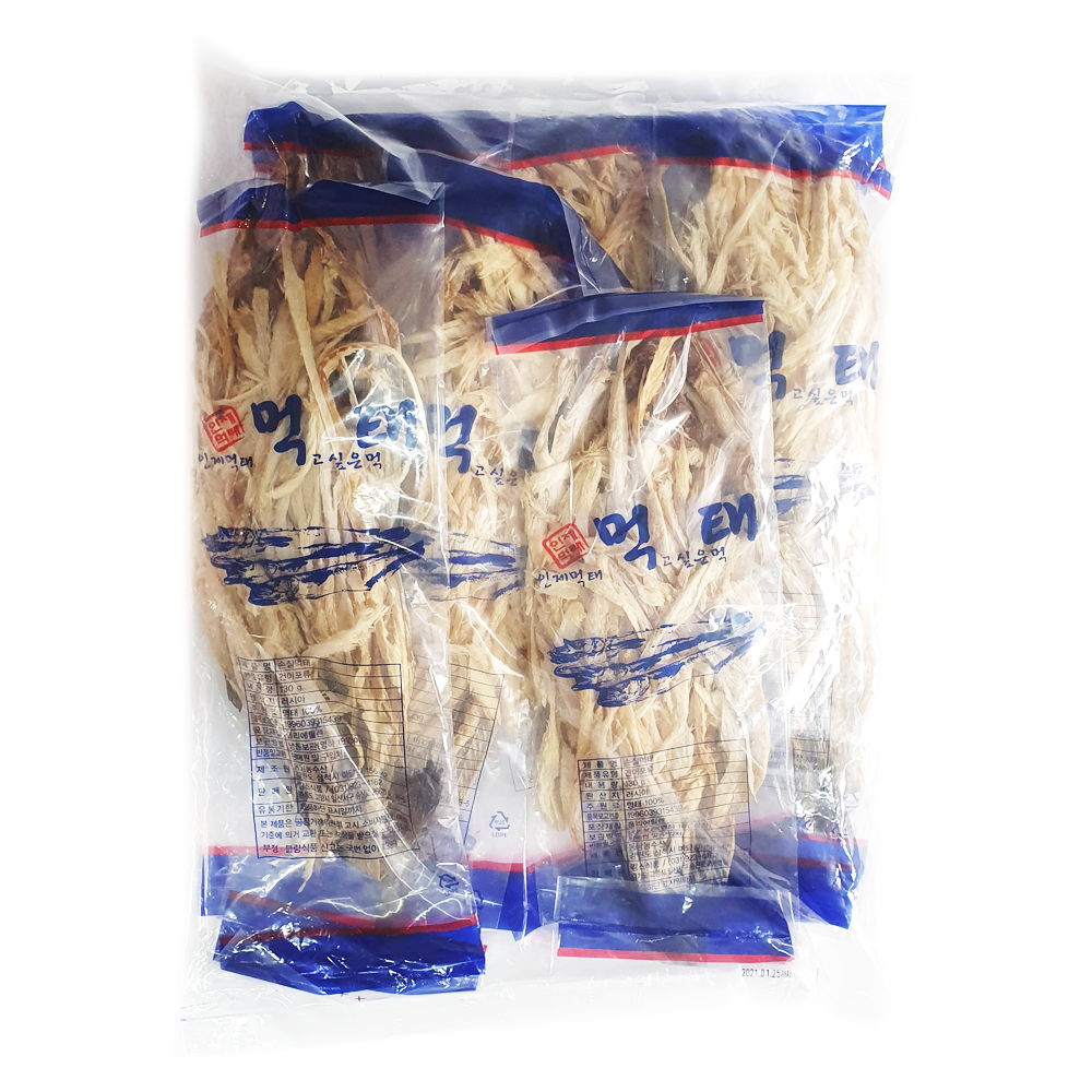 손질 먹태채 130g x 10미 마른안주 건어물 건조먹태 먹태 안주 마약소스 명태채 : 예또몰