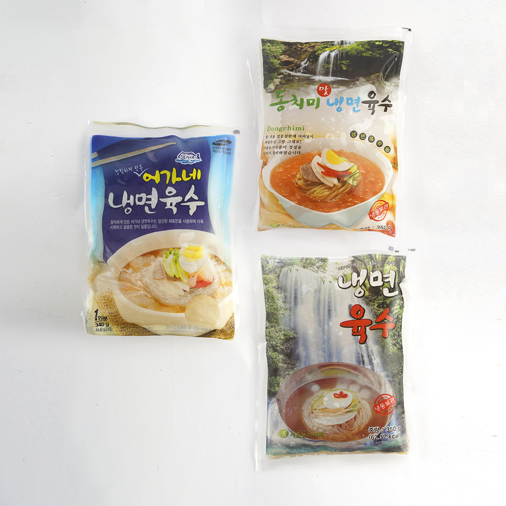 정인유통 사골,동치미,어가네 3종 냉면육수 340g 350g : 정인유통 몰