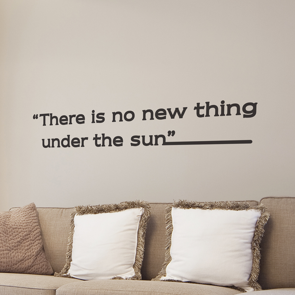 there is no new thing  레터링 인테리어 스티커 large : 코이핀즈