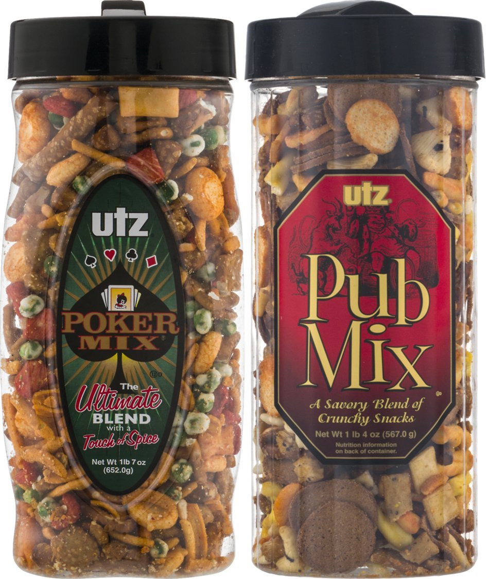 2 Piece Assortment, Utz Poker Mix, The Ultimate Blend and Utz Pub Mix Variety 2-Pack 2 개 세 : 글로마켓C