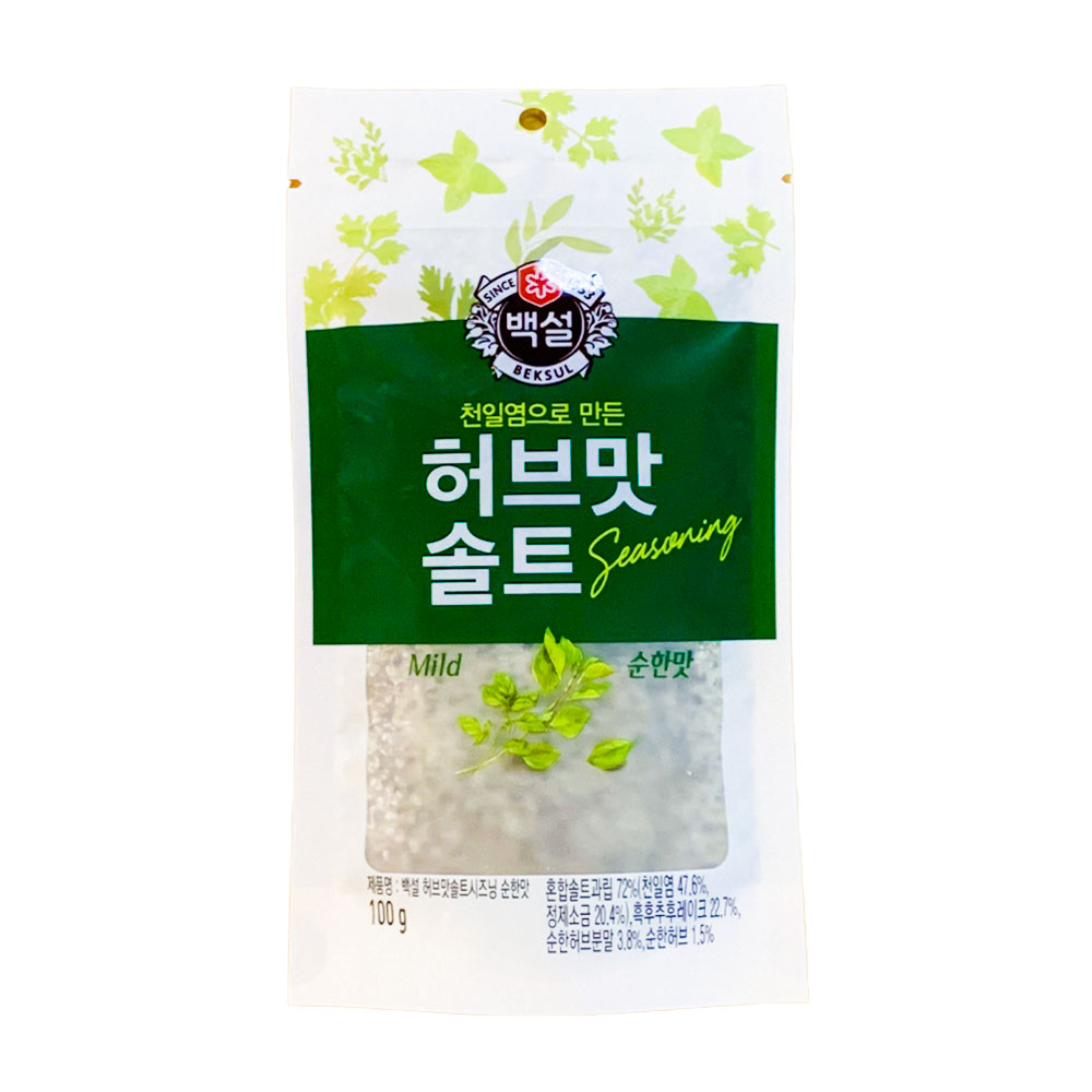 CJ제일제당 백설 허브맛 솔트 (순한맛) 100g : 온24