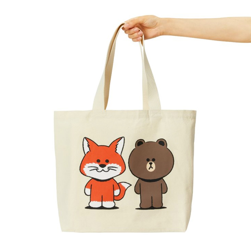 메종 키츠네 라인 프렌즈 컬렉션 MK 토트백 에코백 : 시카밥의 셀렉숍